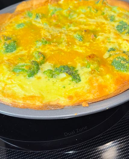 Broccoli Ham & Cheese Quiche
