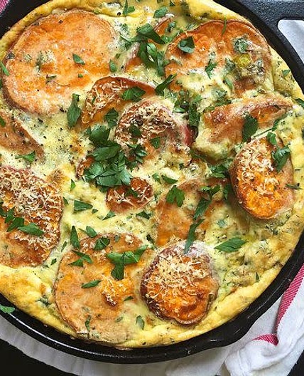 Roasted Sweet Potato Fritata