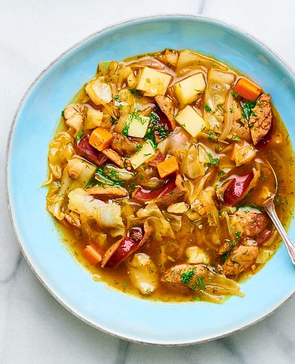 Polish Potato, Kielbasa, and Cabbage Soup (Kapusniak) Recipe