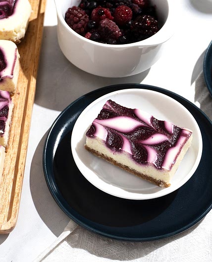 Mixed Berry Cheesecake with Coconut Crust