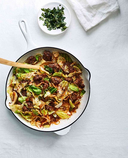 Beef and Cabbage Skillet Supper