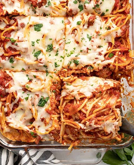 Baked Spaghetti with Sausage
