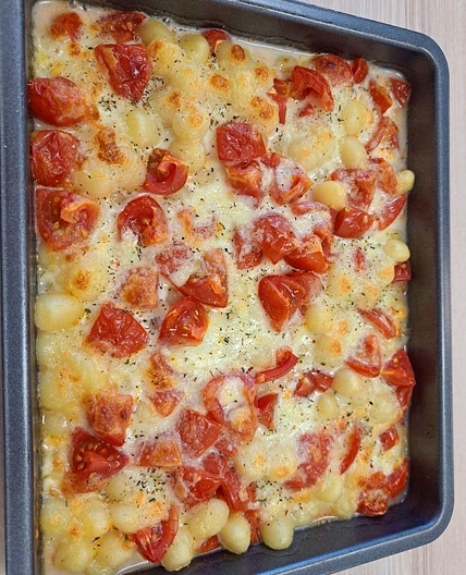 Gnocchi-Auflauf Tomate Mozzarella