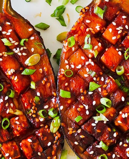 Gochujang Eggplant (Asian Style Glazed Eggplant)