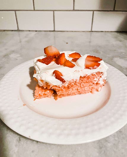 Tres Leches Strawberry Cake 