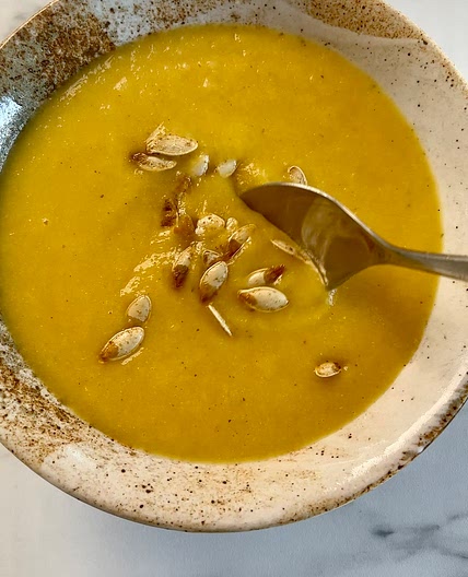 Pumpkin and garlic soup