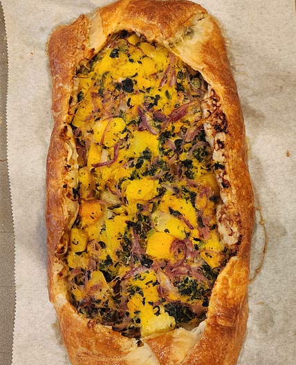Butternut Squash Galette with Gruyère