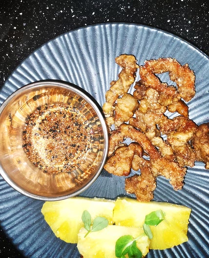 Szechuan Crispy pork with dry dipping powder - my version to be tried