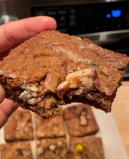 Candy Bar Blondies  