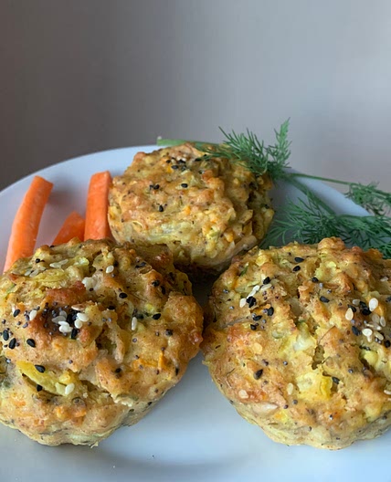 Savory muffin with vegetables