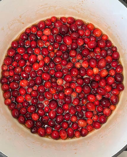 Pomegranate Cranberry Sauce