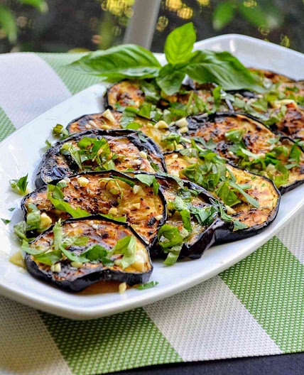 Italian Grilled Eggplant with Basil and Parsley (Melanzane Grigliate al Basilico e Prezzemolo)