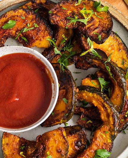 Air Fryer Kabocha Squash Fries (vegan + gluten free)