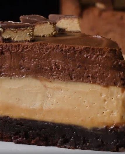 Peanut Butter Brownie Pie