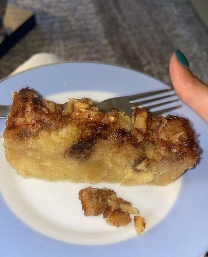 Maple and walnut cake