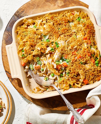 Creamy Rotisserie Chicken Noodle Casserole