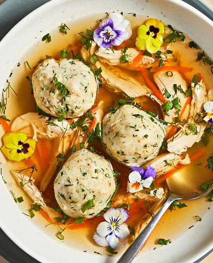 Herb Garden Matzo Ball Soup