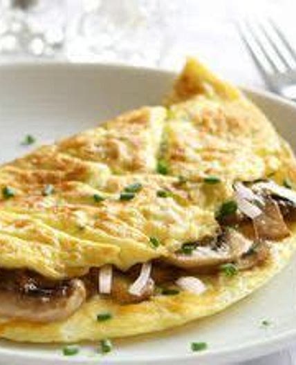 Omelette champignon pancetta