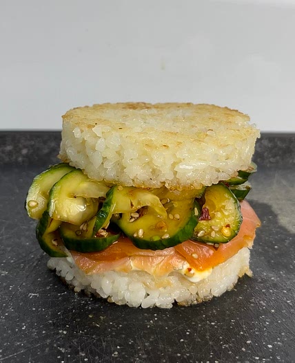 The viral cucumber salad - but in a sandwich