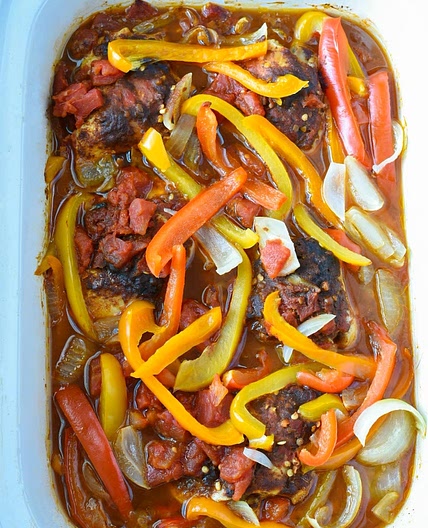Healthy Crockpot Chicken Fajitas