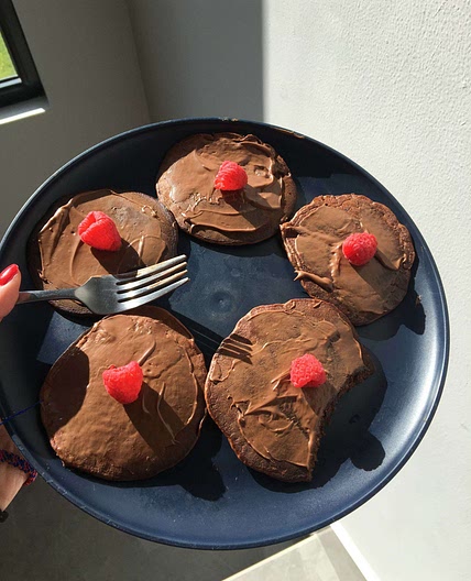 Choco-power hotcakes 