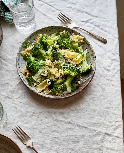 Double Broccoli Garlic Butter Pasta