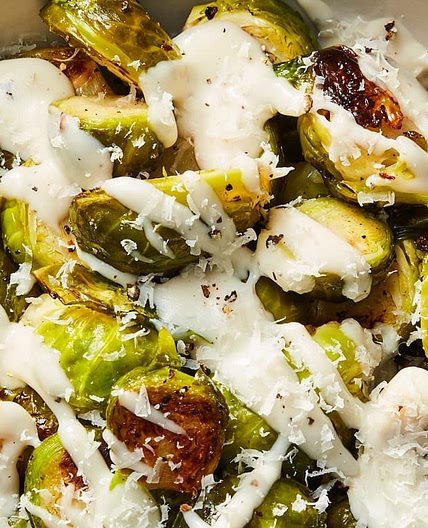 Cacio e Pepe Brussels Sprouts