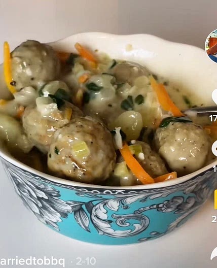 Gnocchi and Meatball Soup
