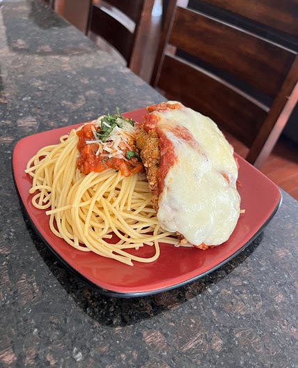 Air fryer Chicken Parm 