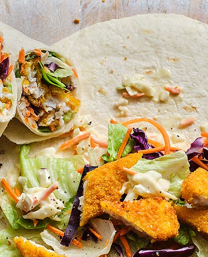 Fish finger wraps