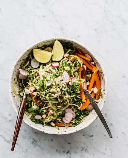 Miso Orange Courgetti Salad