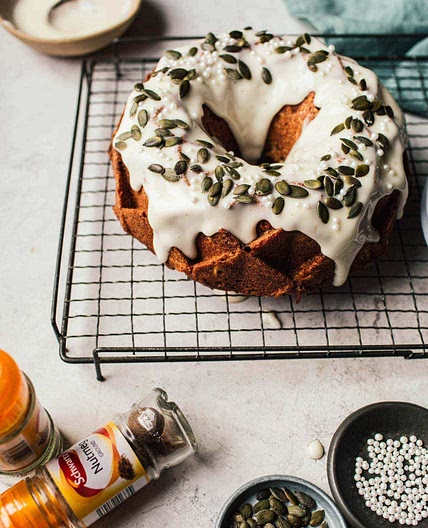 Parsnip Bundt Cake with Cream Cheese Glaze