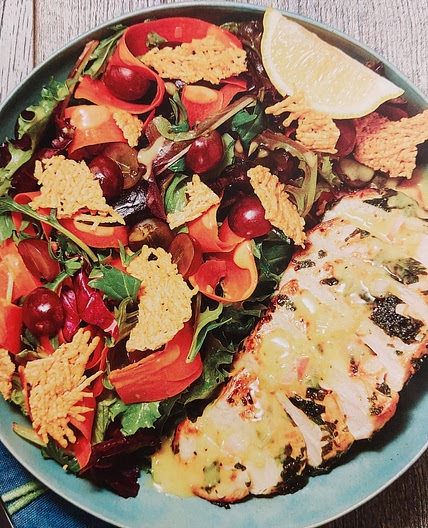 Garlic herb chicken salad