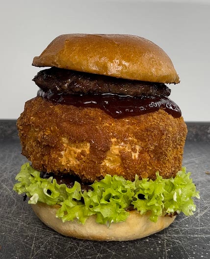 The ultimate camembert burger