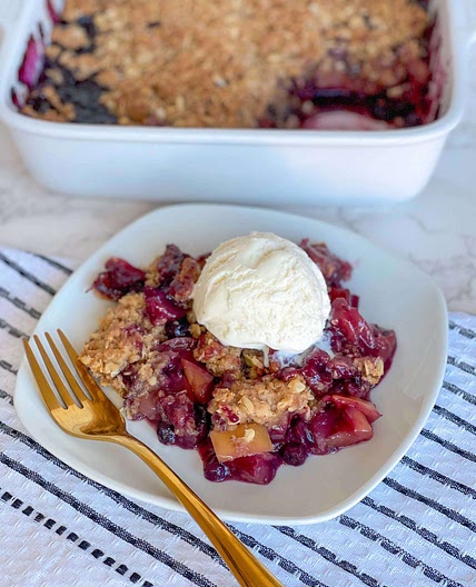 Blueberry Apple crisp