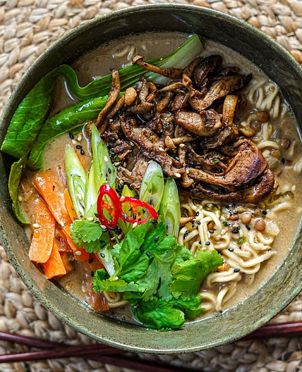 One Pot: Tahini, Lemongrass & Miso Noodle Soup — rachel ama
