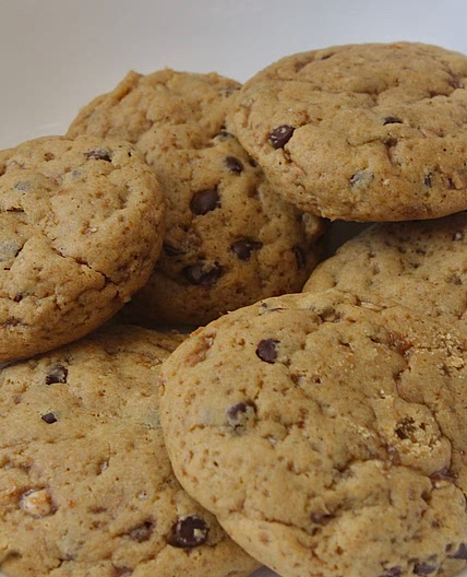 Pumpkin Chocolate Chip Toffee Bits Cookies