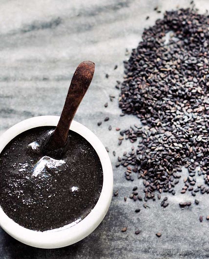 Chinese Sweet Black Sesame Tong Shui, or Dessert Soup