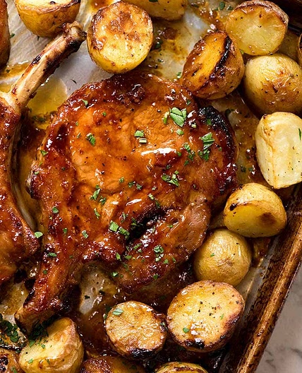 Oven baked pork chops