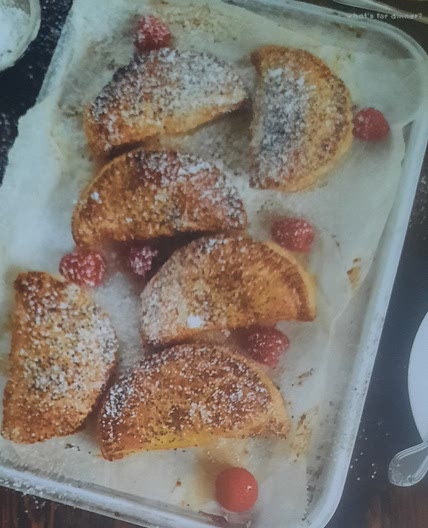 chocolate and strawberry turnovers