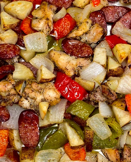 One Pan Chicken & Sausage