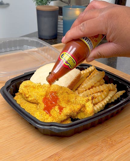 Air Fryer Catfish w/fries