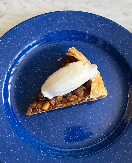 Apple Crostata with Salted Maple Whipped Cream