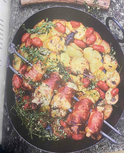 Brochetas de pollo