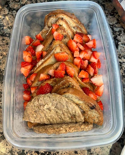 Protein blueberry French toast 