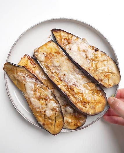 Soybean-Paste Glazed Eggplants