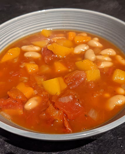 Butternut Squash & White Bean Crockpot Chili