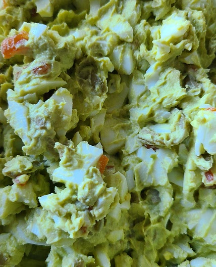 Slightly healthier egg salad