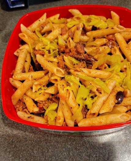 VEGAN MEDITERRANEAN PASTA SALAD