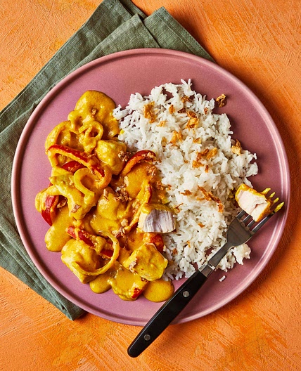Southern Thai-style chicken panang curry